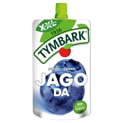 Fruchtmus Apfel Banane Beeren Jablko Banan Jagody 200g - Tymbark - Polskashop24