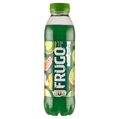 Frugo Ultragreen Getränk 500ml PET Flasche Kiwi Passionsfrucht Mate polnisches Erfrischungsgetränk