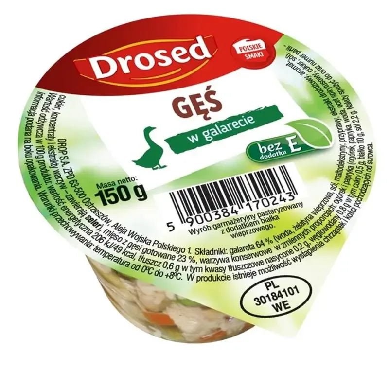 Gänsefleisch - Aspik Gęś w Galarecie 150g - Drosed - Polskashop24