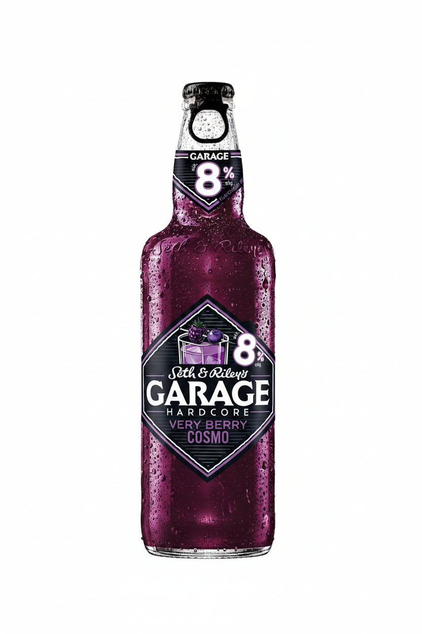 Garage Hardcore Very Berry – starkes alkoholisches Beerengetränk mit 8,0 % Alkohol, 400 ml Dose