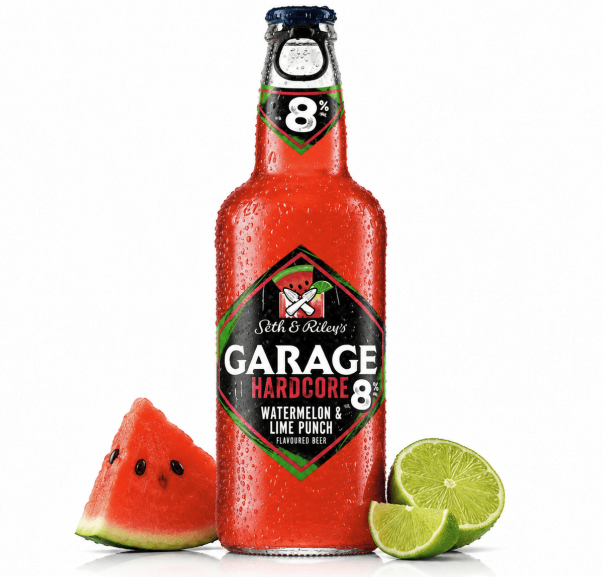 Garage Hardcore Watermelon Lime Punch — Starkes alkoholisches Getränk 8,0% 400ml - Polskashop24
