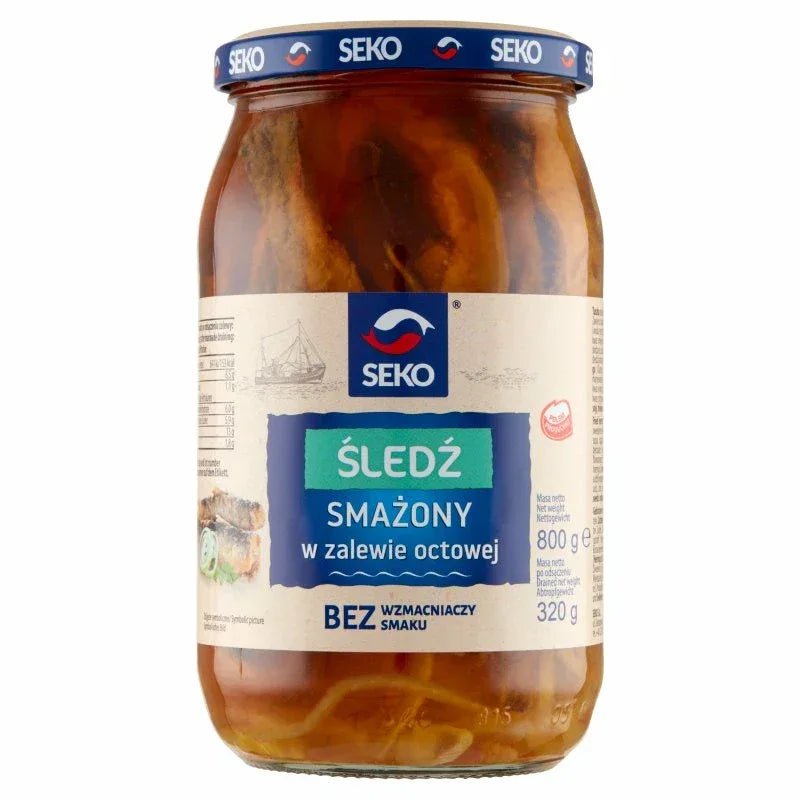Gebratener Hering Śledź smażony w zalewie octowej 800g - Seko - Polskashop24
