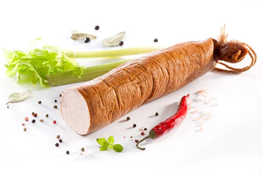 Pasztetowa Wędzona von Mielczarek – geräucherte Pastetenwurst am Stück
