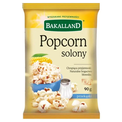 Gesalzenes Popcorn - Popcorn Solony 90g - Bakalland - Polskashop24