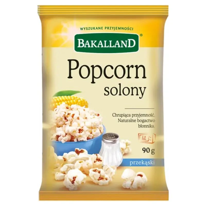 Gesalzenes Popcorn - Popcorn Solony 90g - Bakalland - Polskashop24