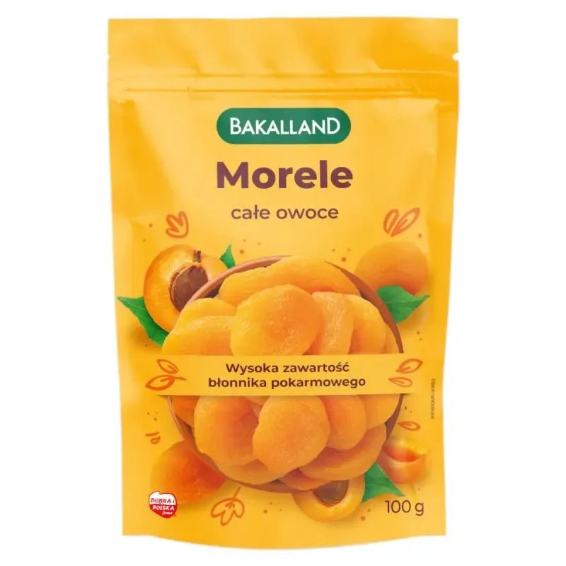 Getrocknete Aprikosen Morele suszone 100g - Bakalland - Polskashop24