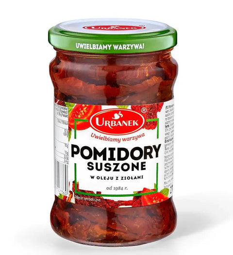 Getrocknete Tomaten in Öl mit Kräutern - 270g/150g - URBANEK - Polskashop24