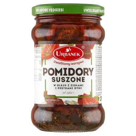 Getrocknete Tomaten in Öl mit Kräutern und Kürbiskernen 270g - Urbanek - Polskashop24