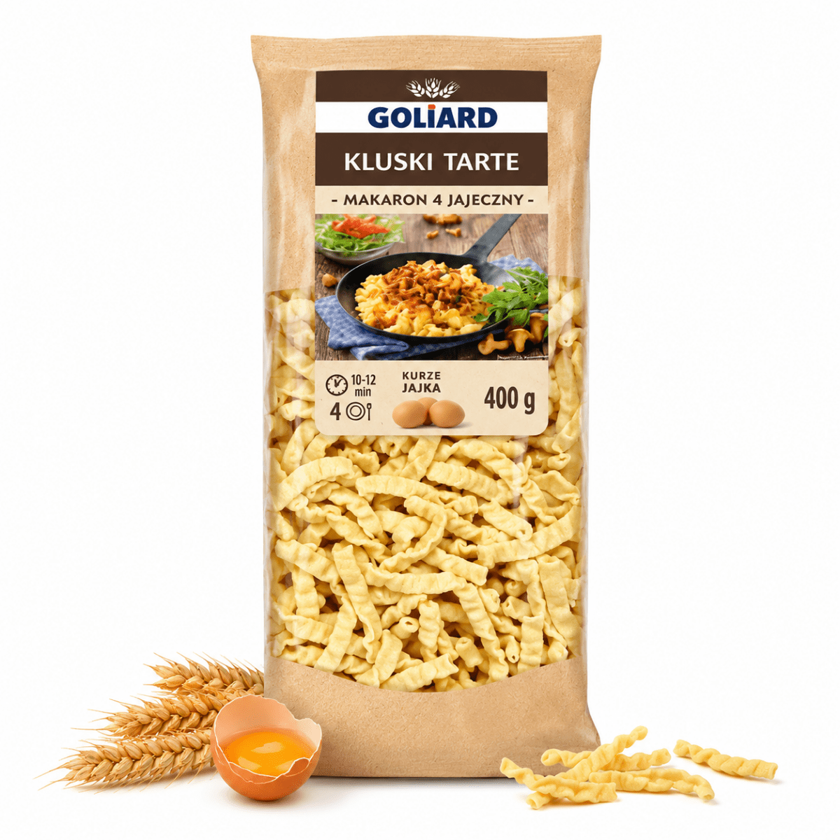 Goliard Reibnudeln Kluski Tarte 4-Ei 400 g – Polnische Eiernudeln - Polskashop24