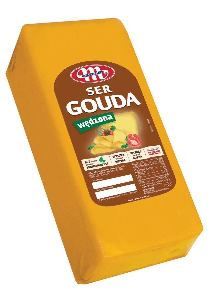 Gouda Käse geräuchert Ser Gouda Wędzona ca. 3kg - Mlekovita - Polskashop24