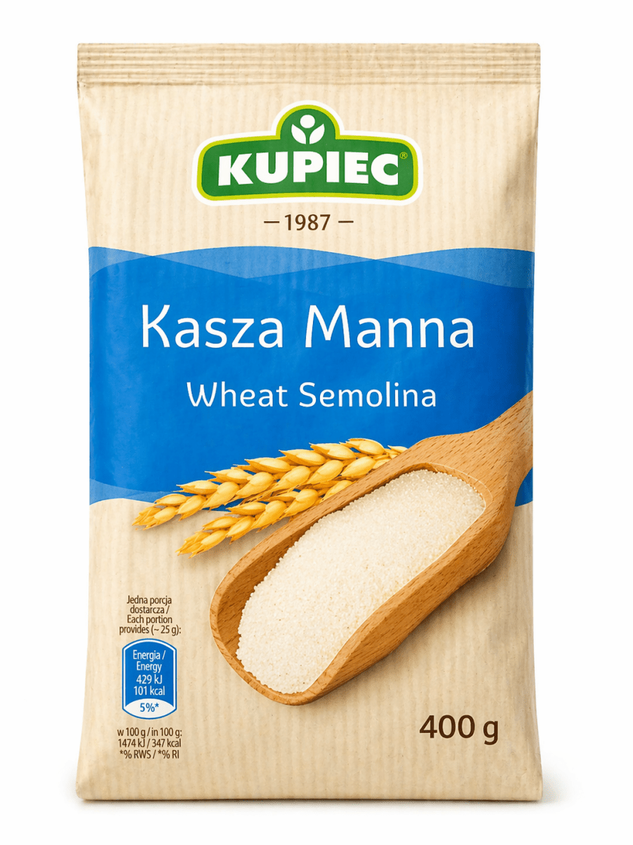 Grießmehl Kasza Manna 400g - Kupiec - Polskashop24