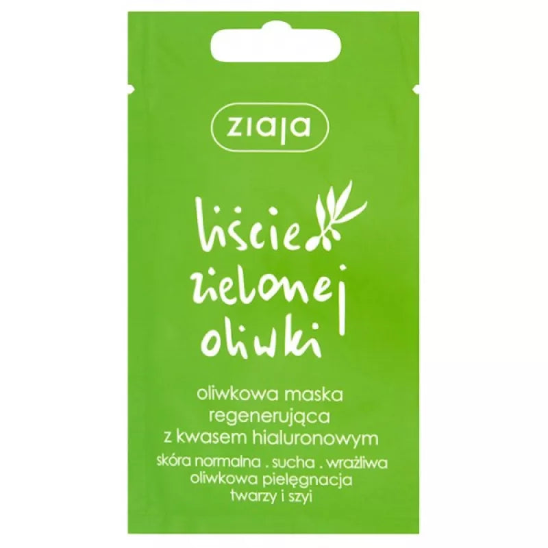 Ziaja Olivenblatt-Regenerationsmaske 7ml mit Hyaluronsäure Einzelportionierung