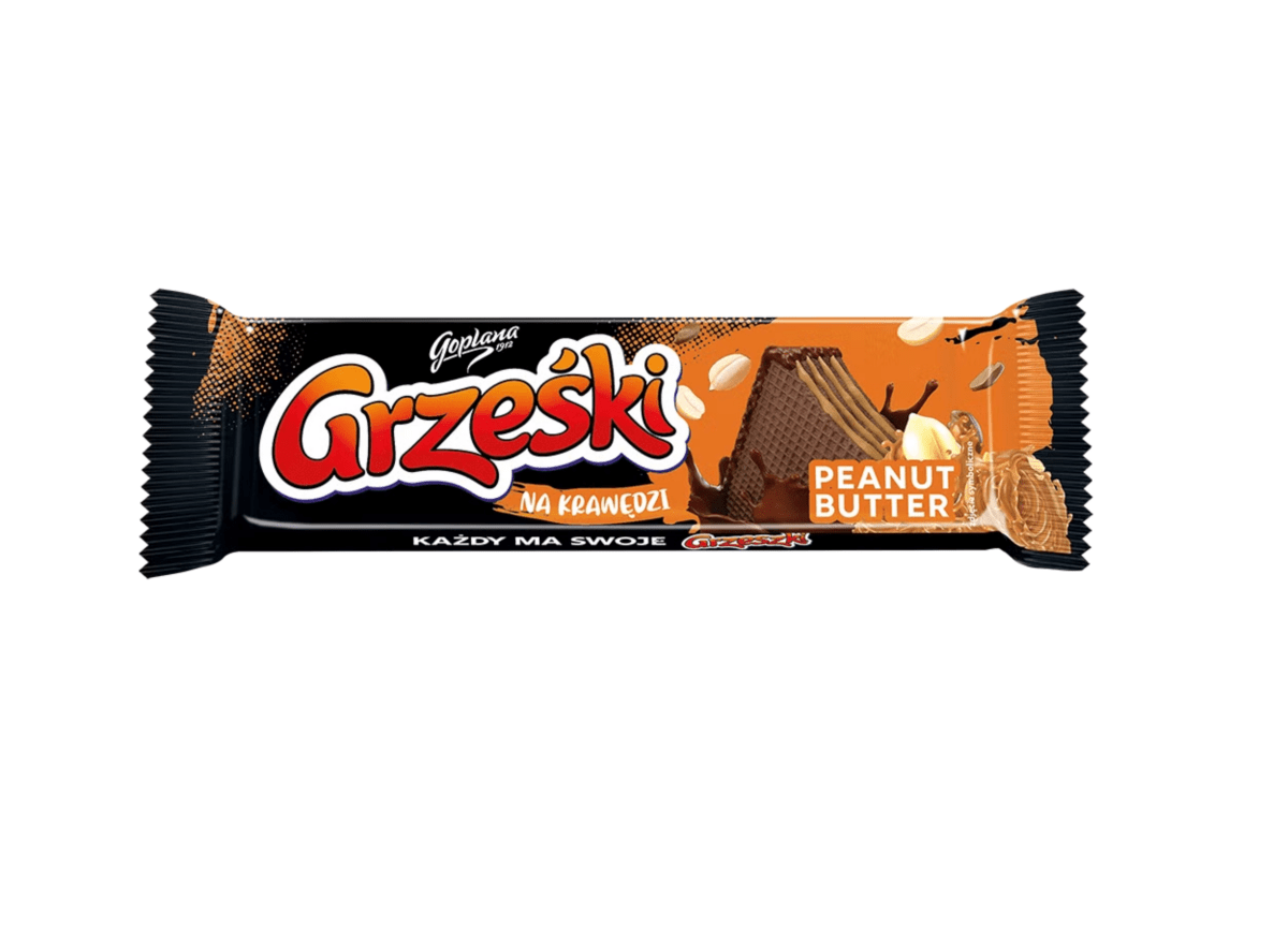 Grześki Peanut Butter Waffel 40g - Goplana - Polskashop24