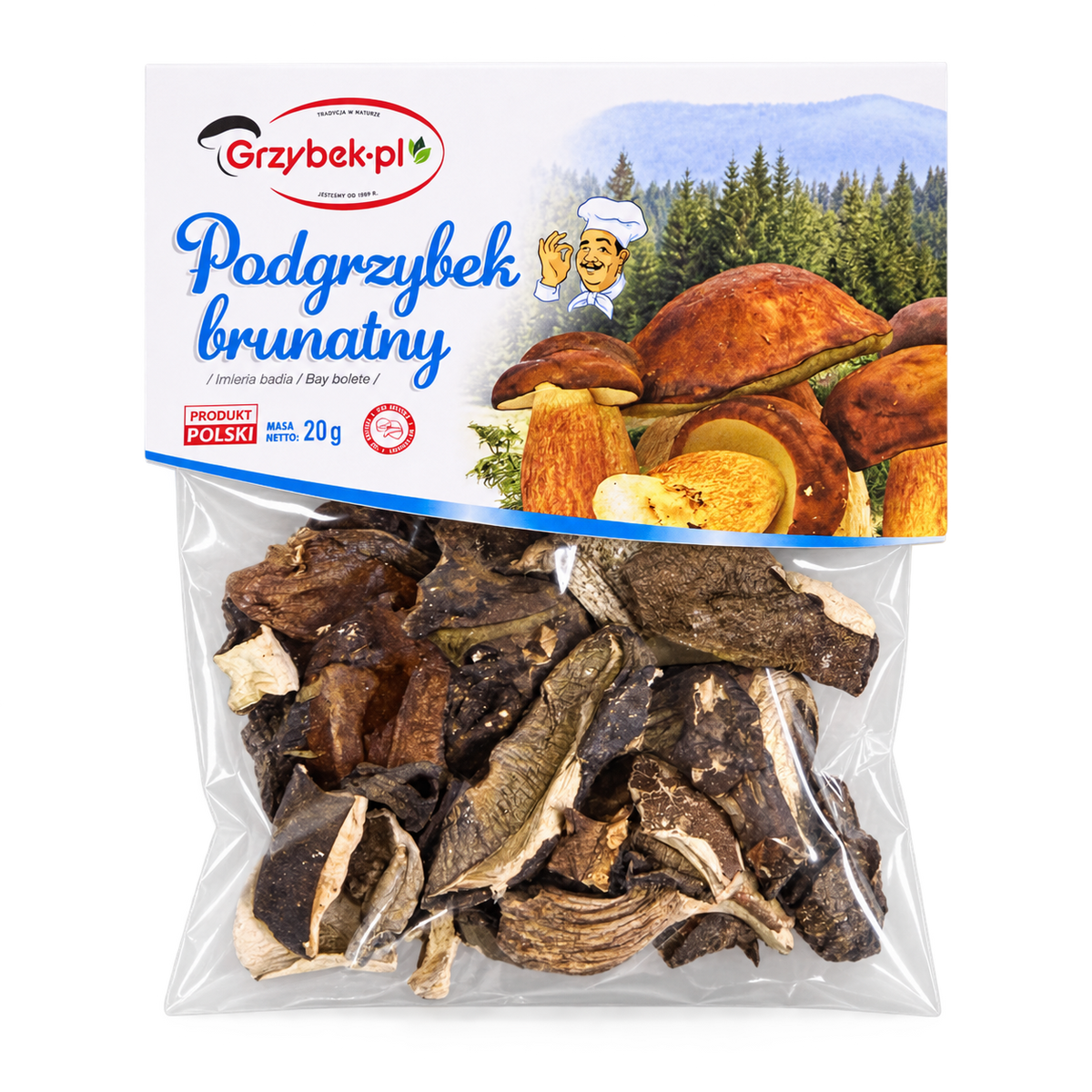 Grzybek-pl Podgrzybek brunatny – getrocknete Maronenröhrlinge 20 g