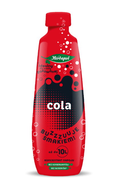 Herbapol Cola-Konzentrat 405 ml – polnischer Cola-Sirup für Sprudelwasser