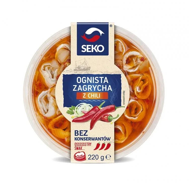 Heringsfilets Ognista Zagrycha z Chili 220g - Seko - Polskashop24