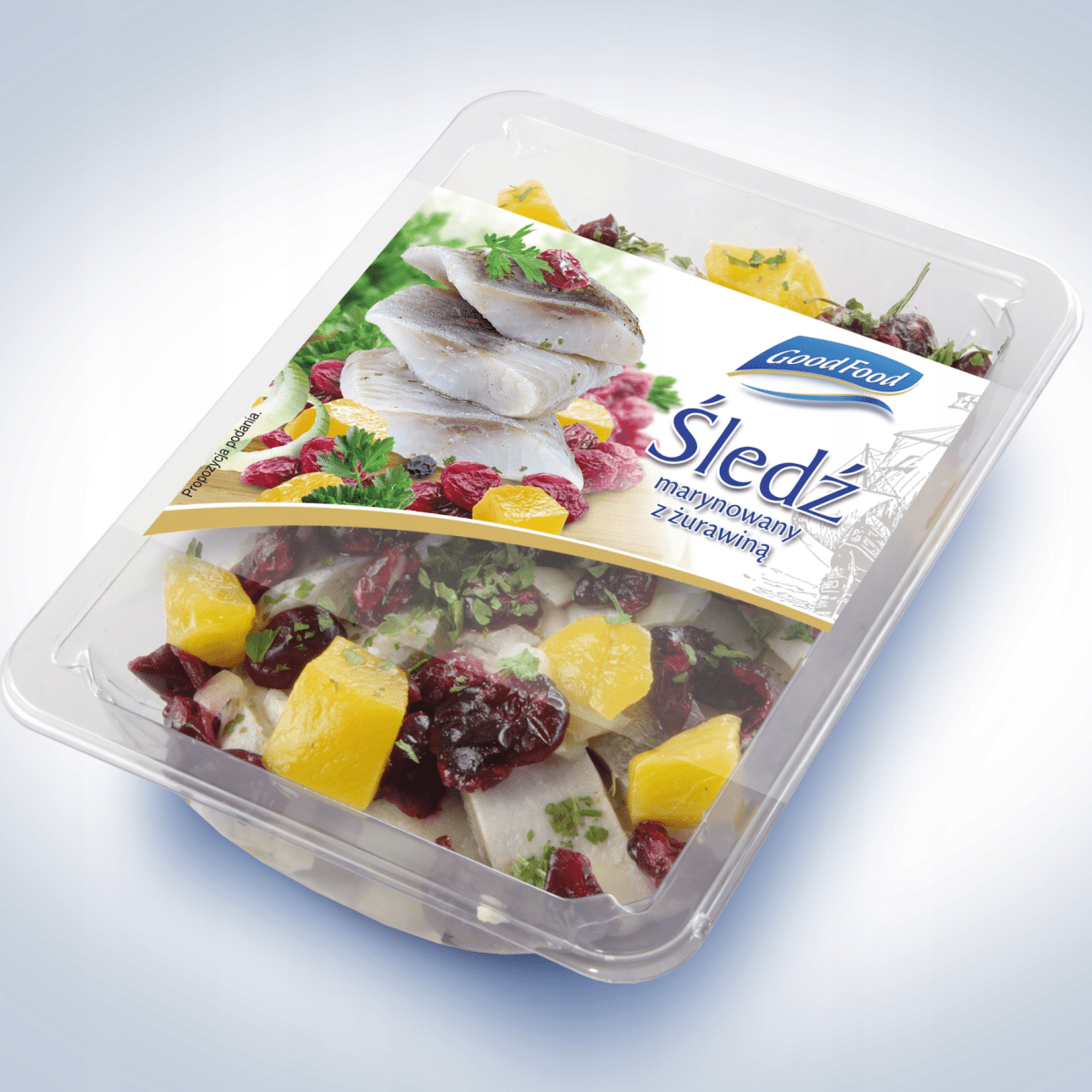 Heringssalat mit Preiselbeere 200g