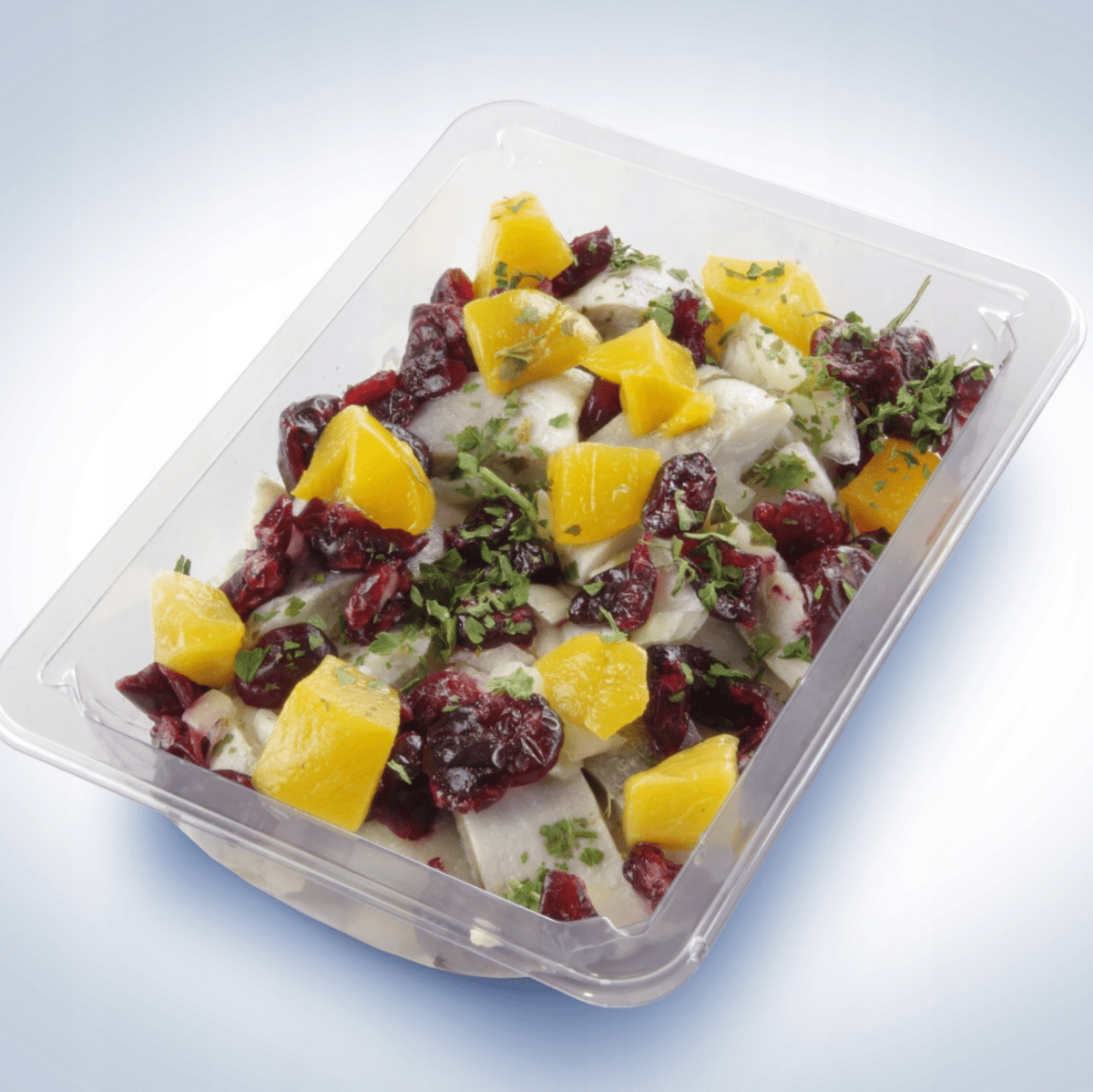 Heringssalat mit Preiselbeere Śledź marynowany z żurawina 200g - Good Food - Polskashop24