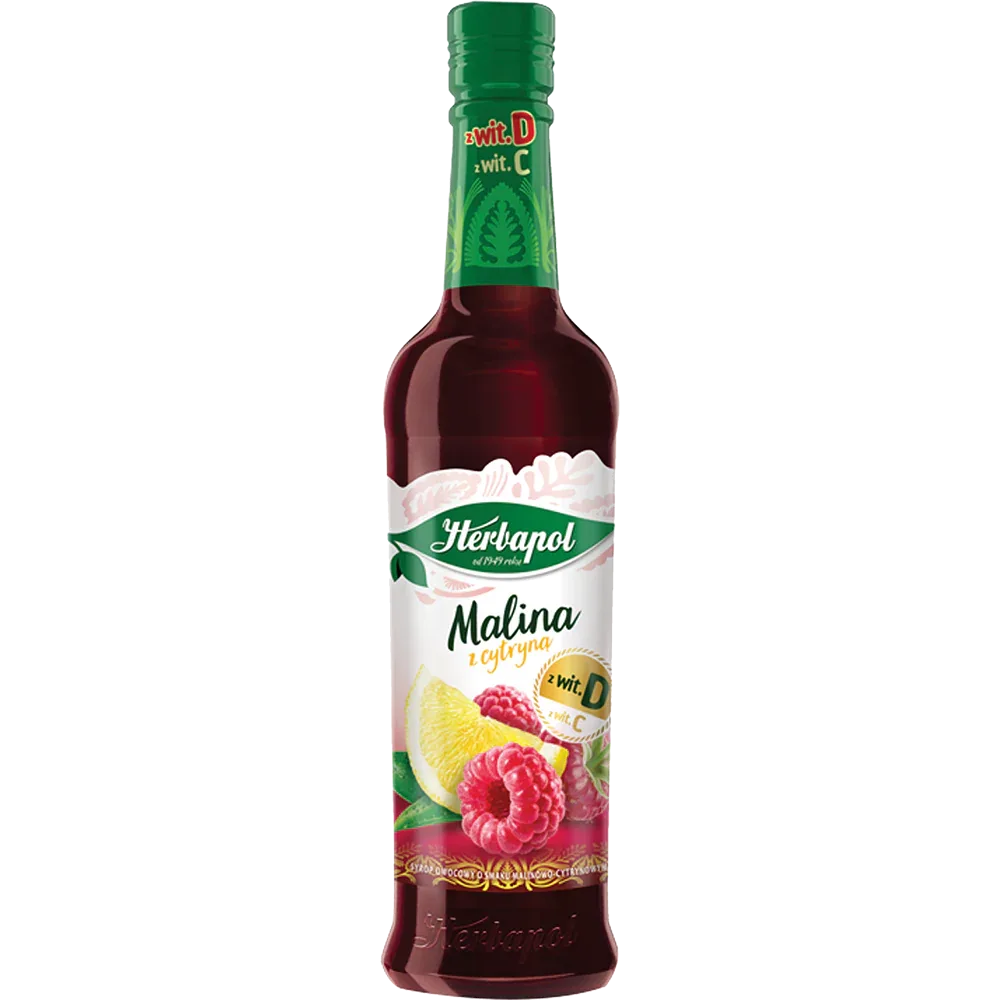 Himbeer - Zitronen - Sirup - Syrop Malina z Cytryną 420ml - Herbapol - Polskashop24