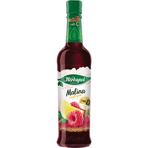 Himbeer - Zitronen - Sirup - Syrop Malina z Cytryną 420ml - Herbapol - Polskashop24