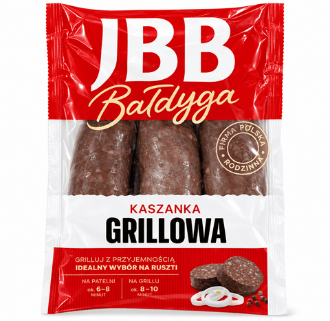 JBB Bałdyga Kaszanka Grillowa – polnische Grillblutwurst zum Braten und Grillen