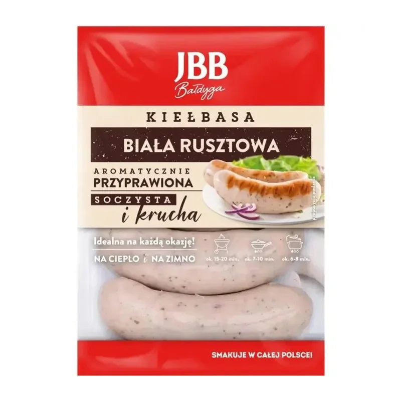JBB Biała Rusztowa – Polnische Weißwurst zum Grillen, aromatisch gewürzt