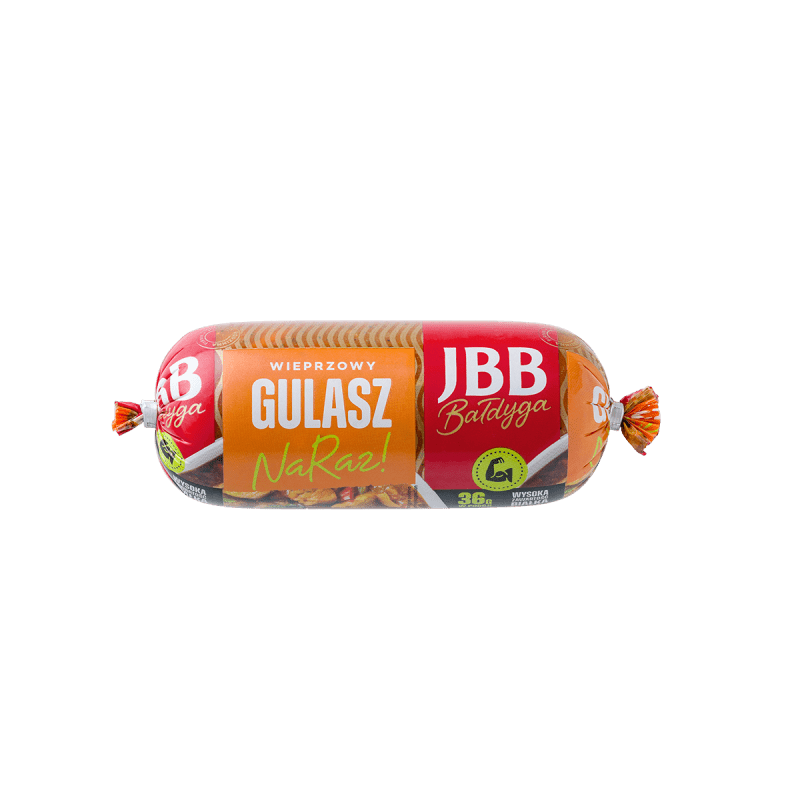 JBB Gulasz na Raz 400g - Polnischer Schweinegulasch - Polskashop24.de - Online Supermarkt mit Lebensmittel aus Polen