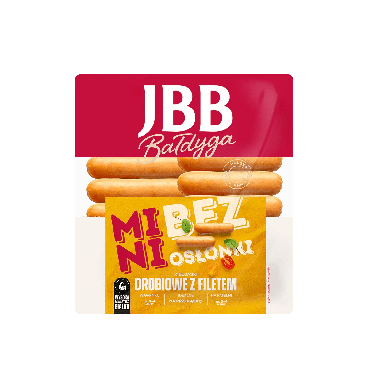 JBB Kiełbaski Drobiowe z Filetem Mini bez Osłonki 360g kaufen - Mini Geflügelwürstchen - Polskashop24