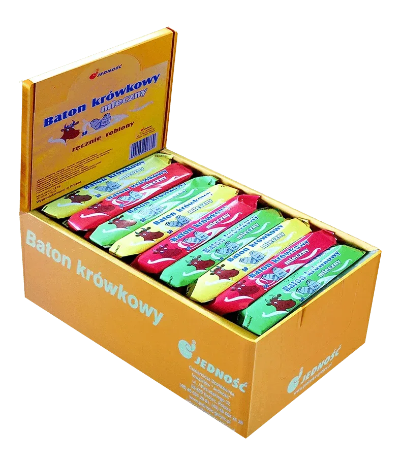 Jedność Fudge Bar – cremiger Milchkaramell - Riegel BOX - Polskashop24.de - Online Supermarkt mit Lebensmittel aus Polen