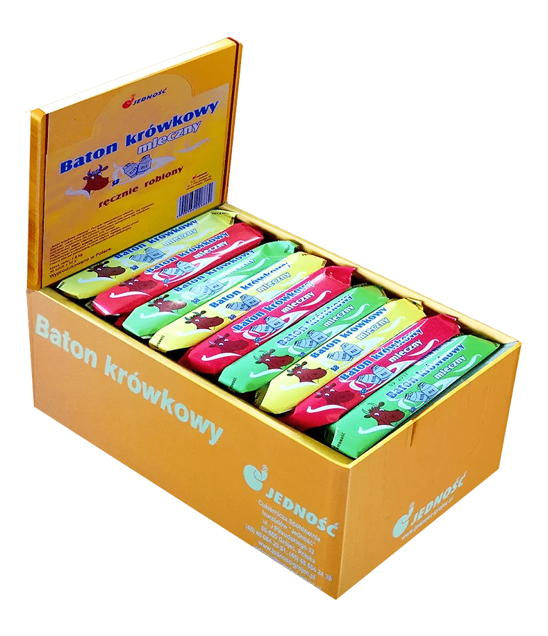 Jedność Fudge Bar – cremiger Milchkaramell - Riegel BOX - Polskashop24.de - Online Supermarkt mit Lebensmittel aus Polen