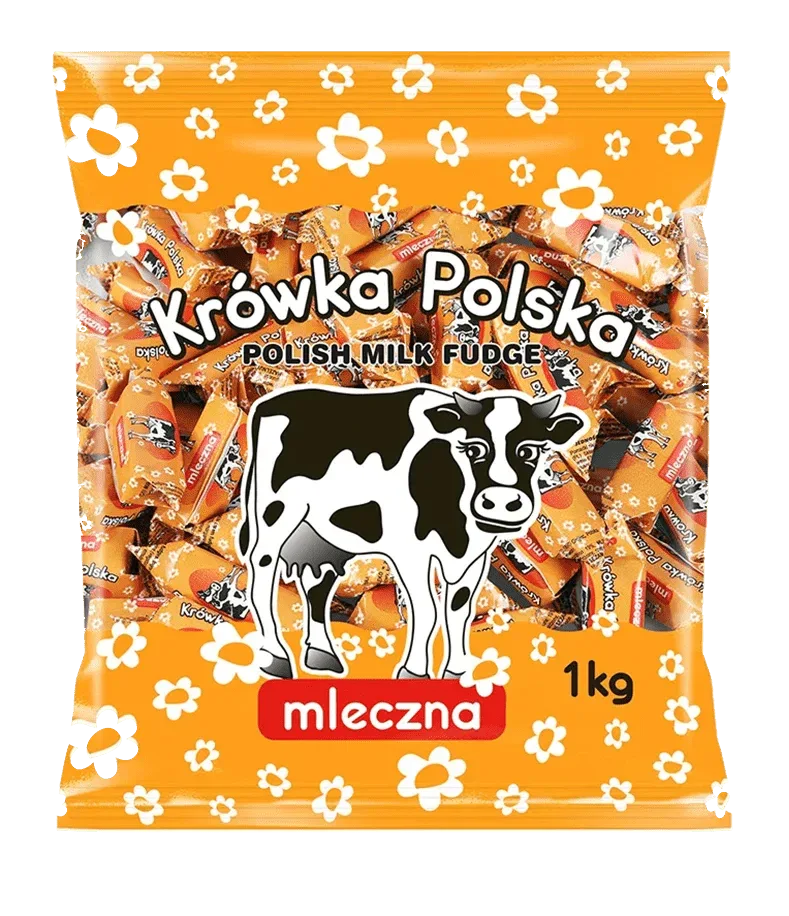 Jedność Krówka Polska Mleczna 1 kg – klassischer Polnischer Milchkaramell - Polskashop24.de - Online Supermarkt mit Lebensmittel aus Polen