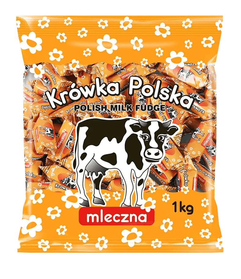 Jedność Krówka Polska Mleczna 1 kg – klassischer Polnischer Milchkaramell - Polskashop24.de - Online Supermarkt mit Lebensmittel aus Polen