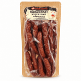 Kabanos Kabanosiki mit Schweine- und Hammelfleisch, 300 g, auf weißem Hintergrund