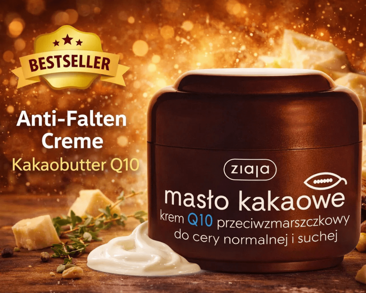 Kakaobutter Anti - Falten Creme Masło kakaowe Q10 50ml - Ziaja - Polskashop24
