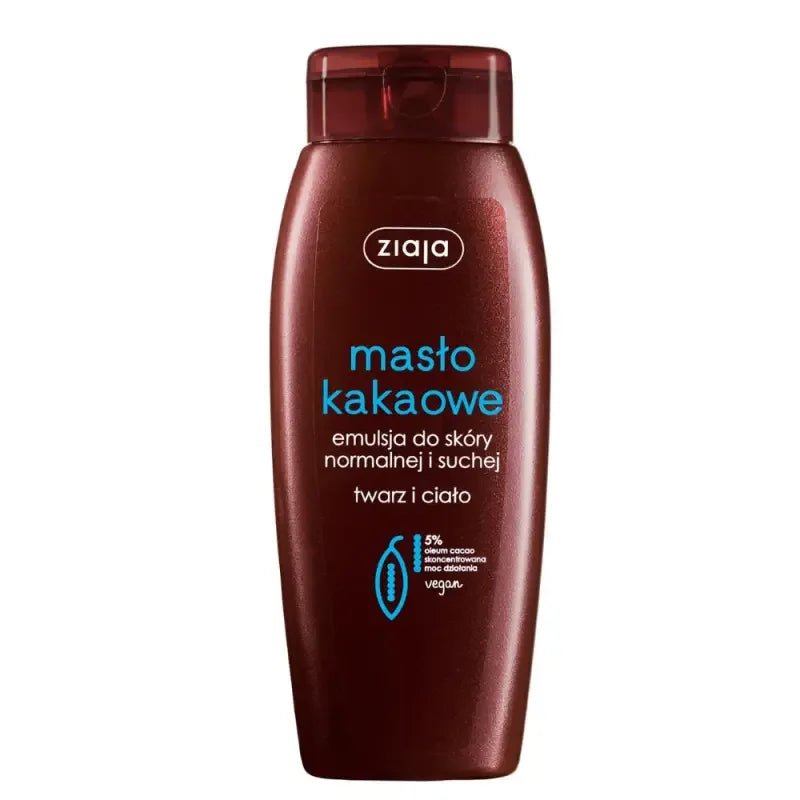 Kakaobutter Emulsion - Masło kakaowe emulsja do twarzy i ciała 200ml - Ziaja - Polskashop24