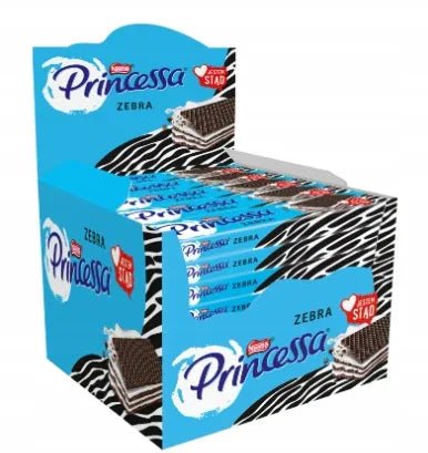 Kakaowy wafel Princessa Zebra 30g x 30 - Polskashop24