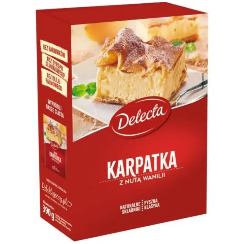 Delecta Karpatka Backmischung 375g traditioneller polnischer Kuchen mit Vanillecreme