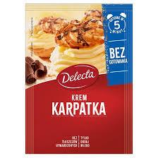 Karpatka - Creme ohne Kochen - Krem karpatka bez gotowania 136g - Delecta - Polskashop24