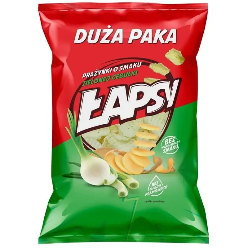 Kartoffelchips Zwiebelgeschmack Prażynki Lapsy 110g - TBM - Polskashop24