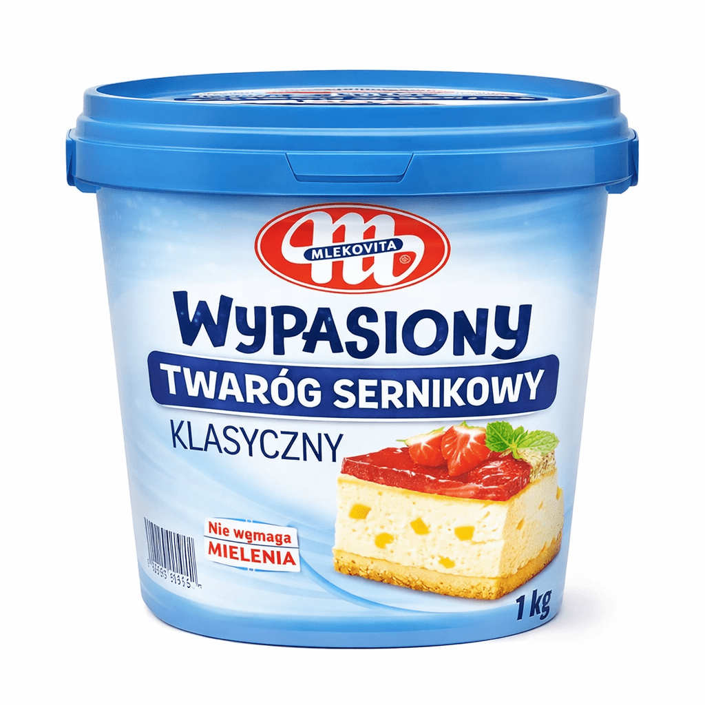 Käsequark für Käsekuchen Twaróg Sernikowy 1kg - Polskashop24