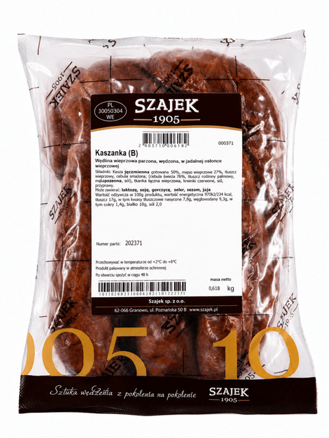 Kaszanka Szajek 1905 – Polnische Blutwurst geräuchert 600 g - Polskashop24