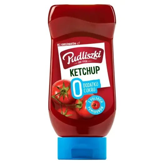 Ketchup Lagodny Zero Cukru - Mild o. Zucker 700 g - PUDLISZKI - Polskashop24