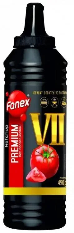 Fanex Ketchup Nr VII Premium 490g - polnischer Tomatenketchup mit 78% Tomatenkonzentrat