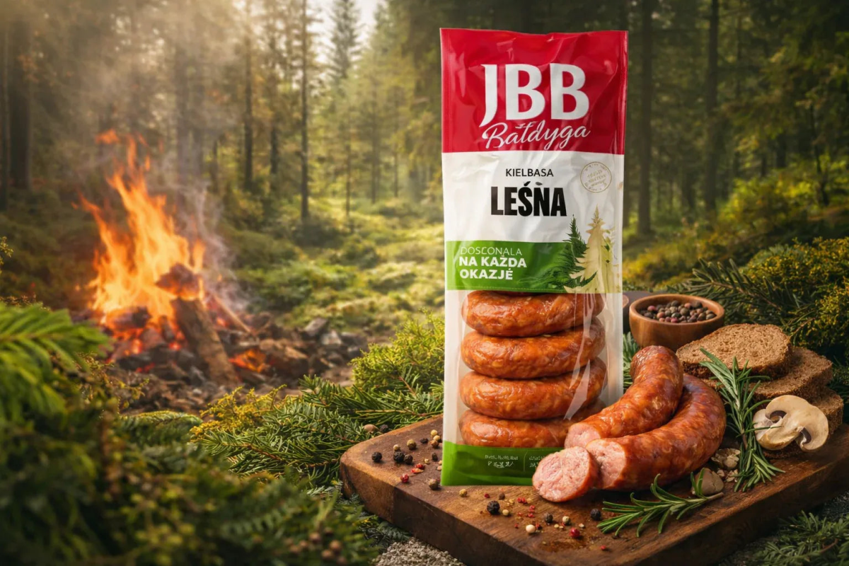 Kiełbasa wieprzowo - drobiowa - Schweine - Geflügelwurst ca. 1.4kg - JBB - Polskashop24