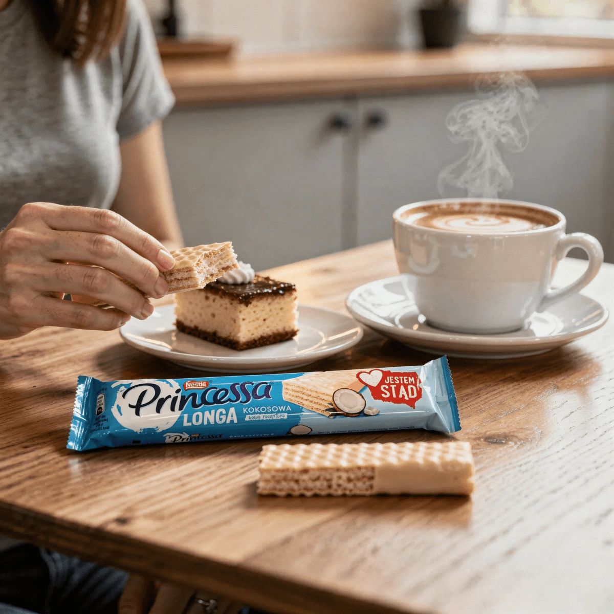 Kokos - Waffelriegel Princessa Longa 40g - Nestlé - Polskashop24