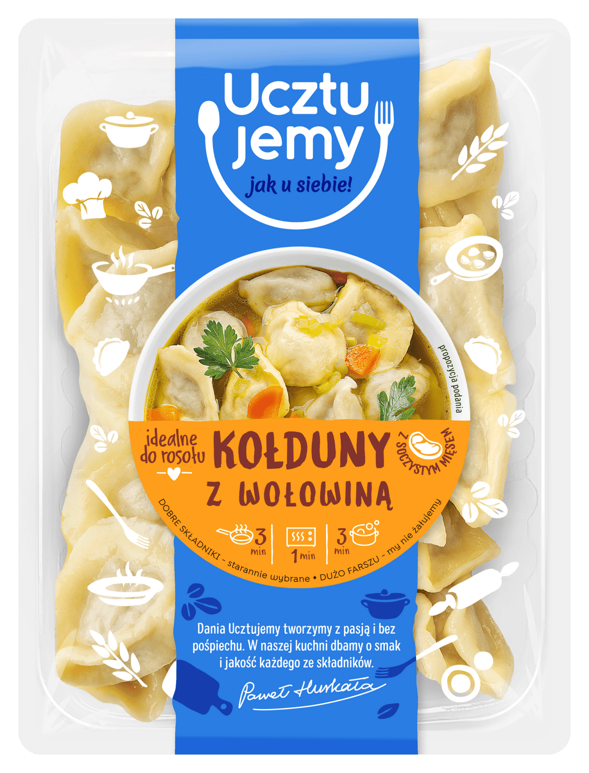 Kołduny z Wołowiną – Teigtaschen mit Fleischfüllung 400g von Ucztujemy