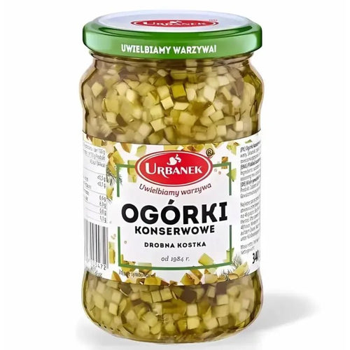 Konservengurken gewürfelt Ogórki Konserwowe 230g - Urbanek - Polskashop24