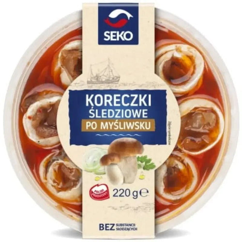 Koreczki po mysliwsku - Heringsfilets nach Jägerart 220g - Seko - Polskashop24