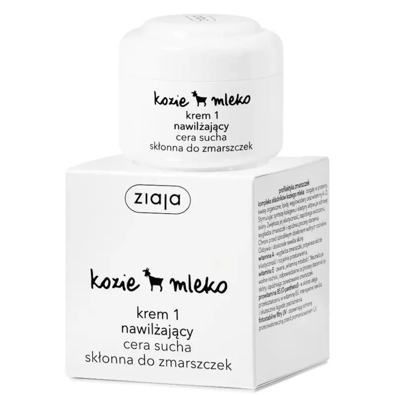 Ziaja Kozie mleko Ziegenmilch Feuchtigkeitscreme 50ml für trockene Haut mit UV-Schutz