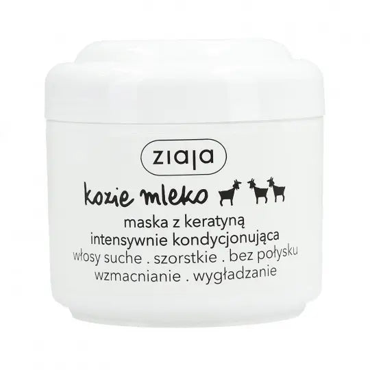 Ziaja Kozie Mleko Keratin-Haarmaske 200ml mit Ziegenmilch für geschädigtes Haar